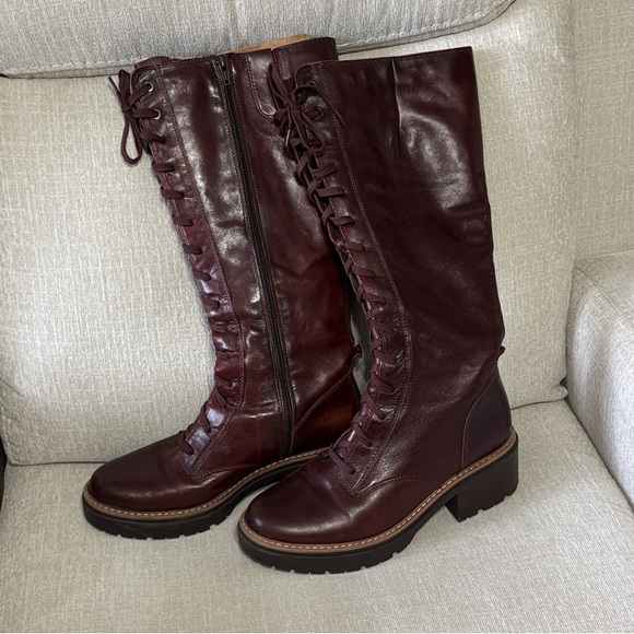 Naturalizer Women's Dark Brown Lace Up Boots size 9 1/2 - Picture 1 of 6